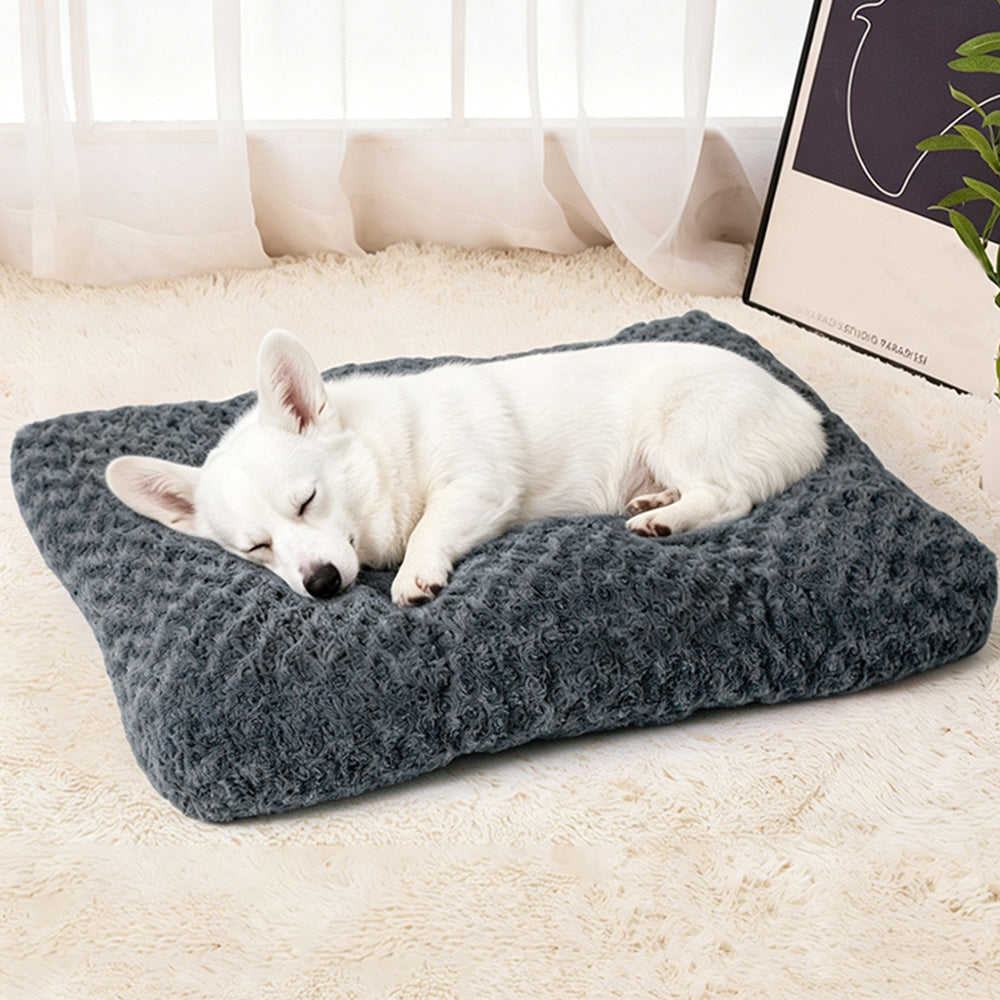 Plush Dog Bed Soft Washable Pet Mattress Pet Sleeping Cushion