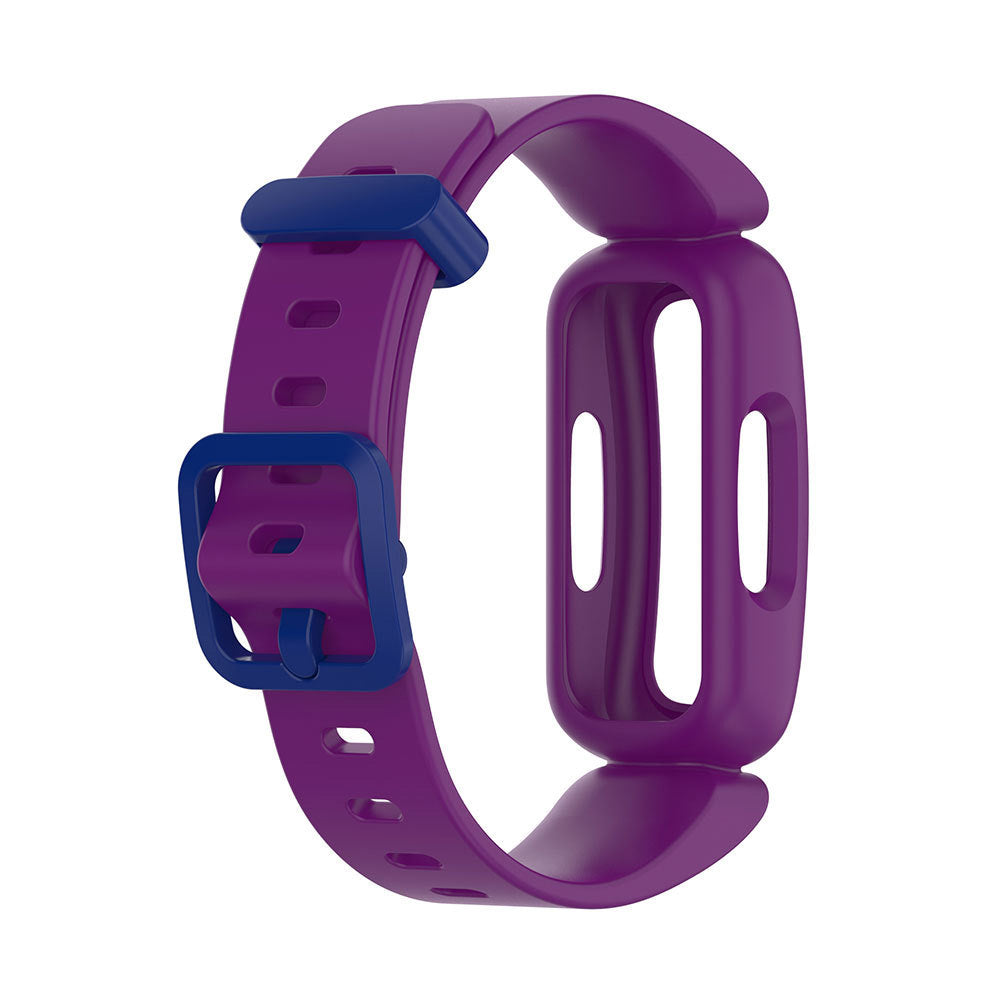 2Pcs For Fitbit Ace 3 Replacement Wristband Kids Silicone Watch Straps Purple
