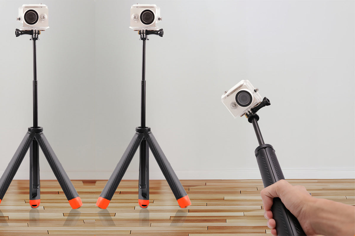 Floating Selfie Stick Tripod for GoPro Hero 13 12 11 10 9 8 7 6 5 4 3 Session Max