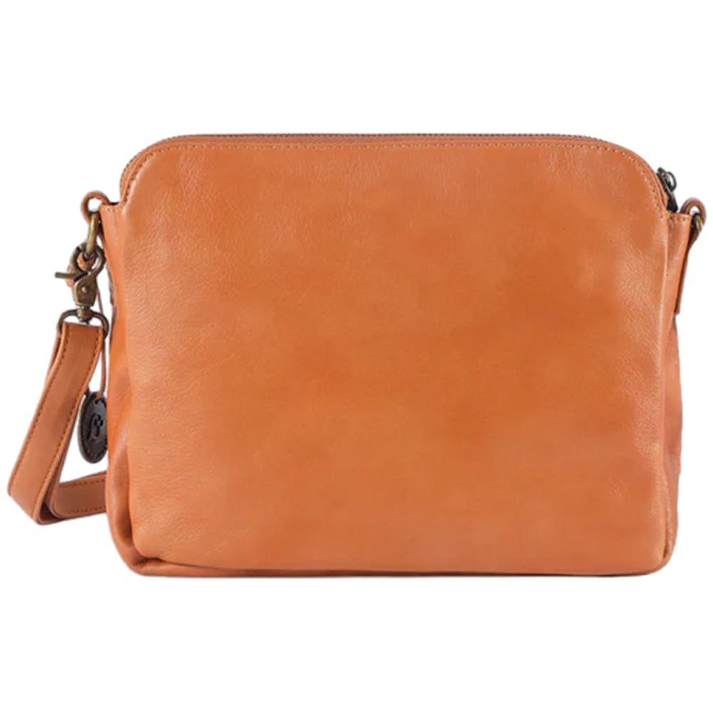 Women PU Leather Crossbody Bag Multifunctional Three Layer Purse Shoulder Bag Tote Brown