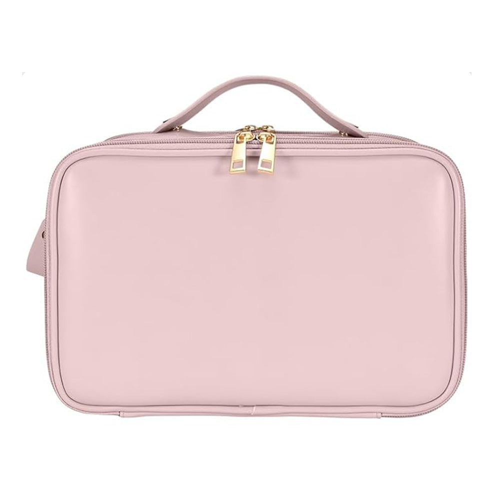 Large Capacity Travel Makeup Bag Portable Cosmetic Organizer Storage Toiletry Bags-Pink