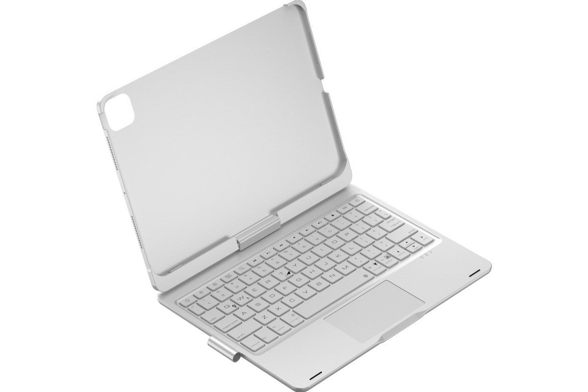 360-degree Rotatable Keyboard Case for iPad 11th Air 11 inch Air 13 inch with TouchPad -Silver A11