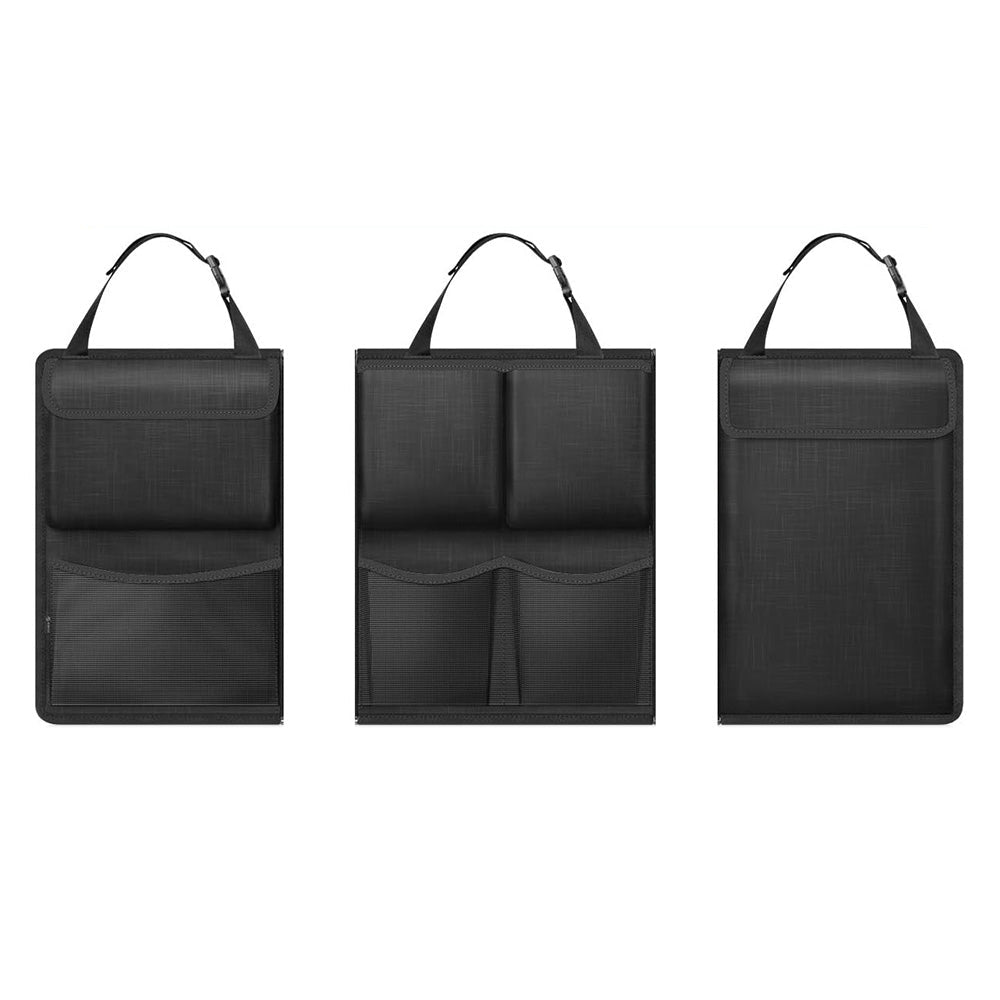 Large Capacity Car Trunk Organizer with Zippers ââ‚?Backseat Storage Black