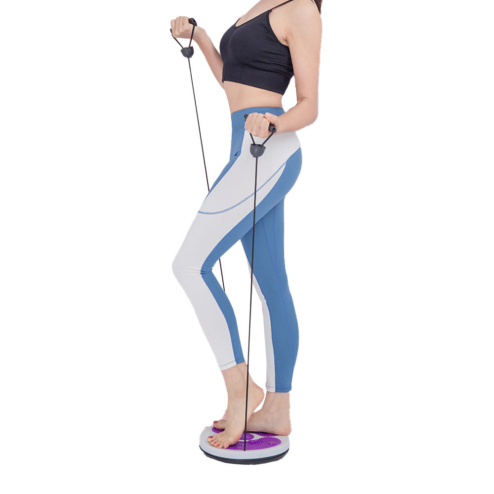 Twist Waist Board Magnetic Balance Board Foot Sole Massage Disc with Drawstrings Exercise Fitness Accessories Purple