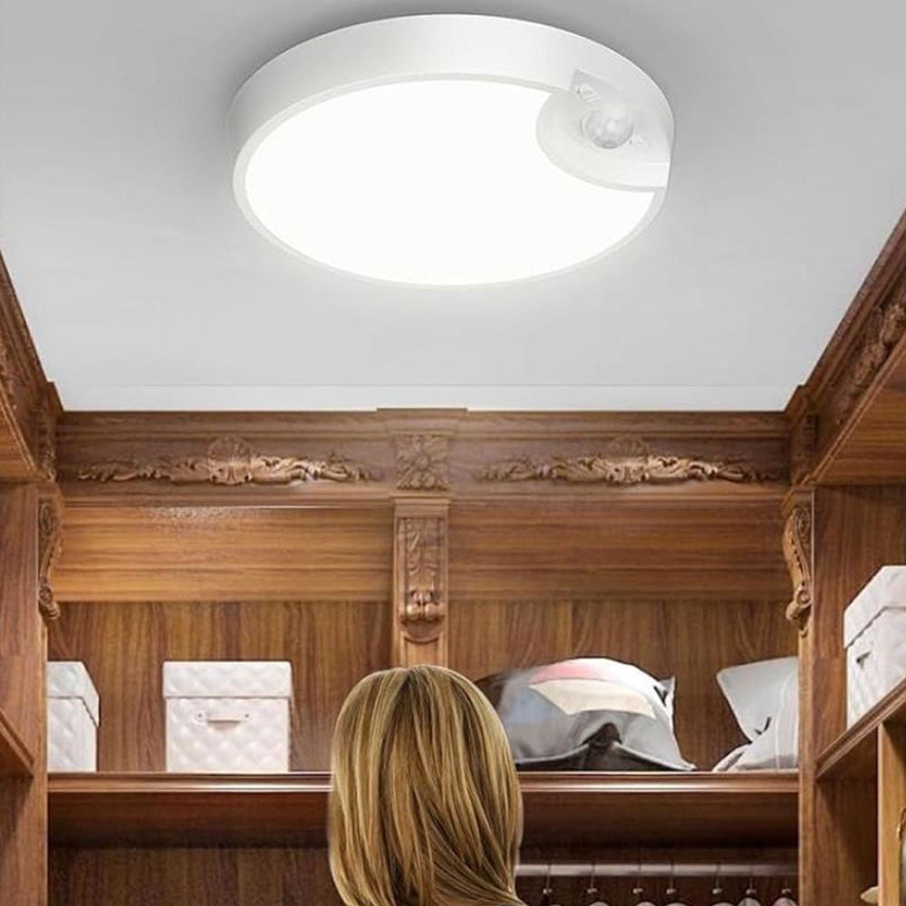 Motion Sensor Ceiling Light USB Rechargeable Induction Night Light for Closets Shower Stairs Hallway