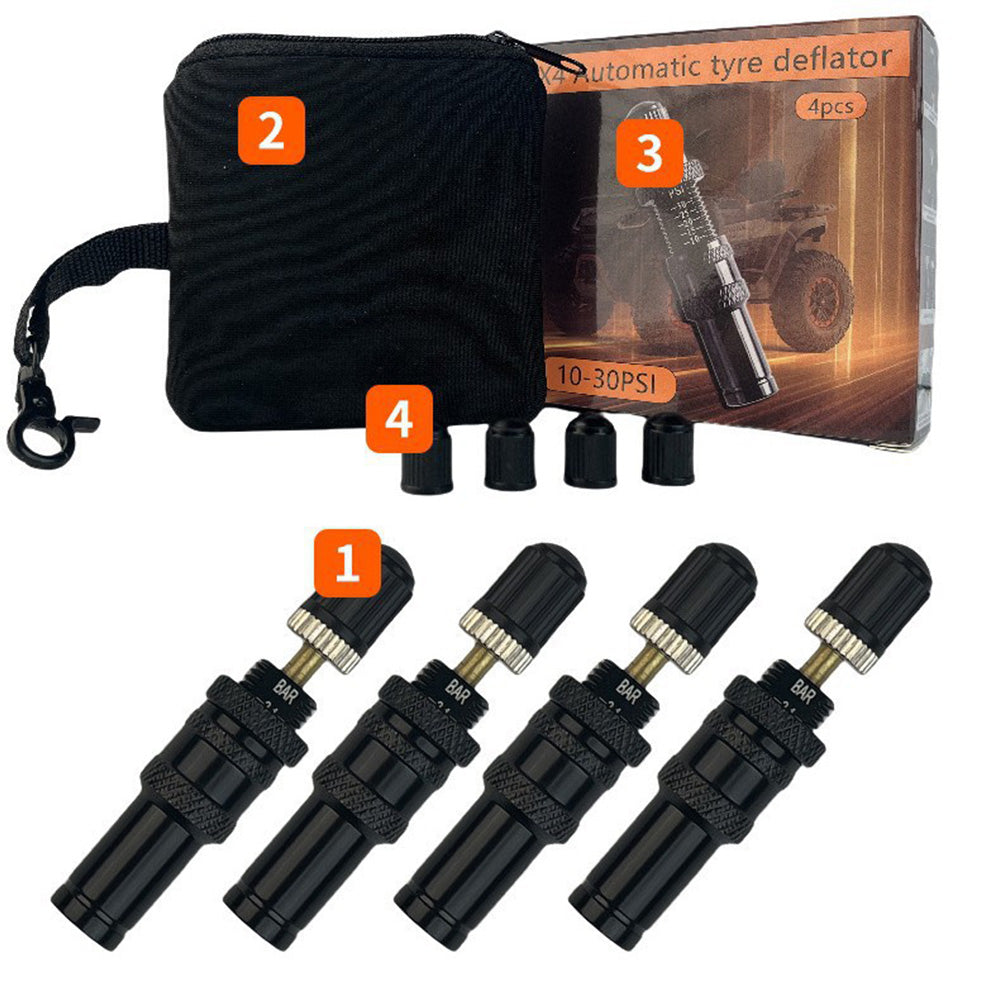4Pcs Tyre Deflators Air Deflator Tire Valve Core Tool for Bike Motorcycle Auto