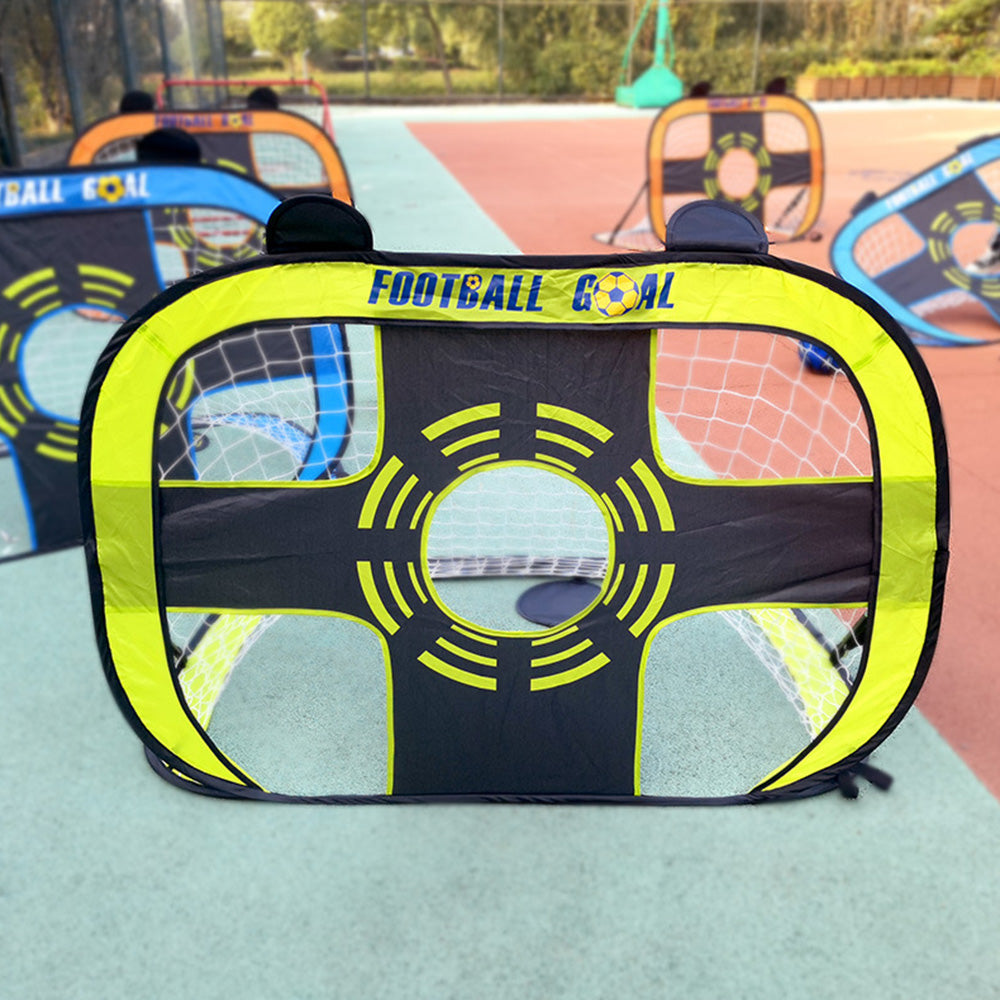 Kids Pop Up Soccer Goal Net Portable Soccer Training Net Kit for Backyard Green
