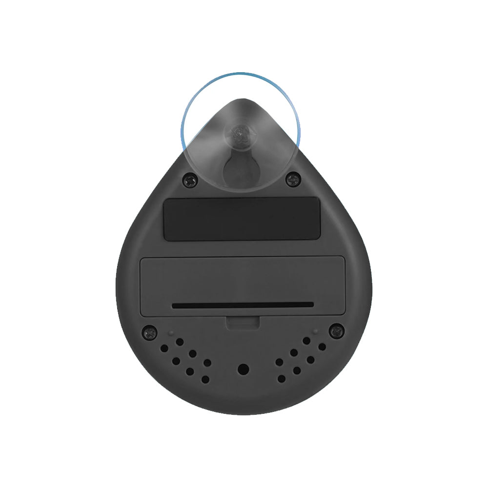 Digital Shower Timer Suction Mount Kitchen Cooking Timer Studying Reminder Timer Black