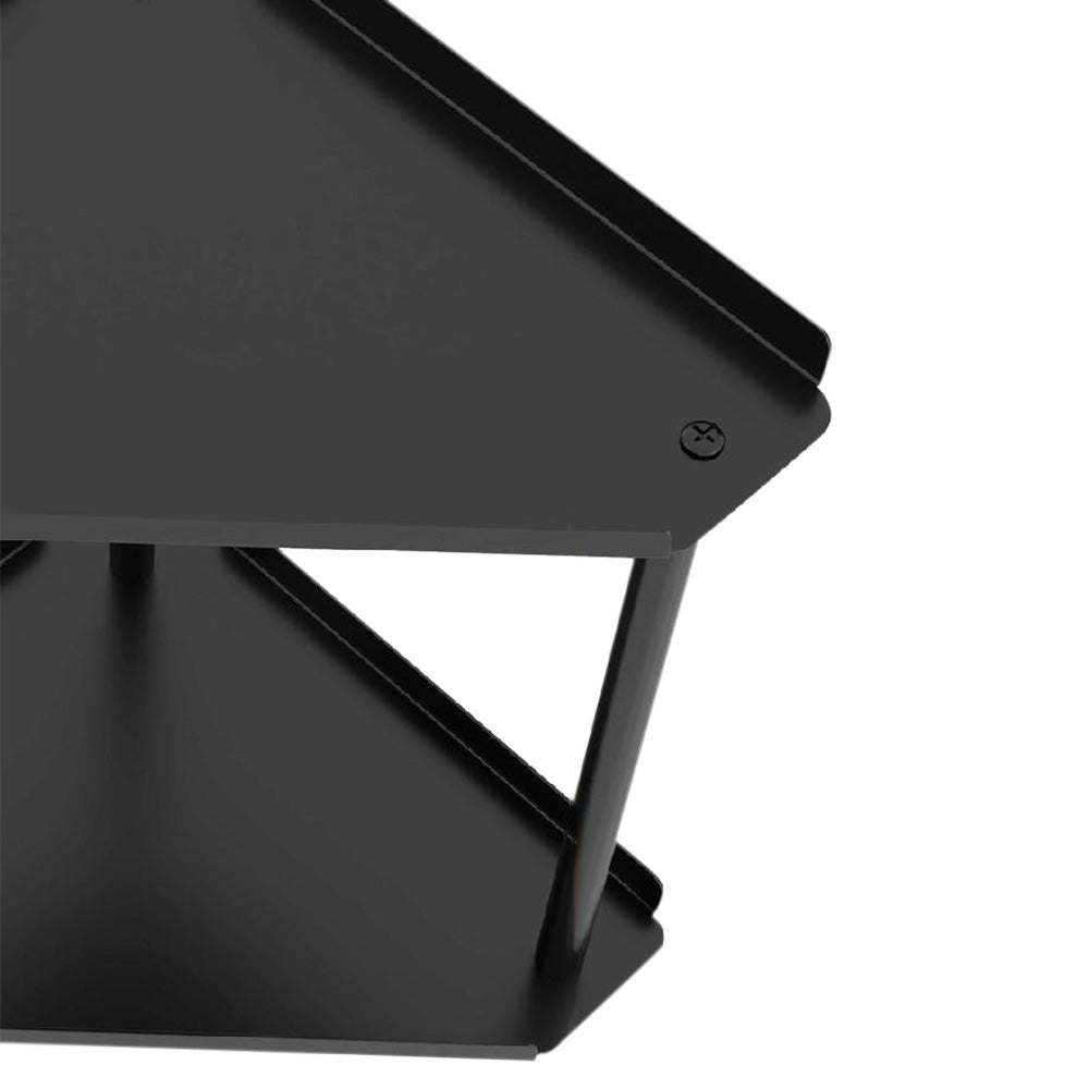 2-Tier Storage Rack ââ‚?Perfume & Skincare Organizer for Home Black