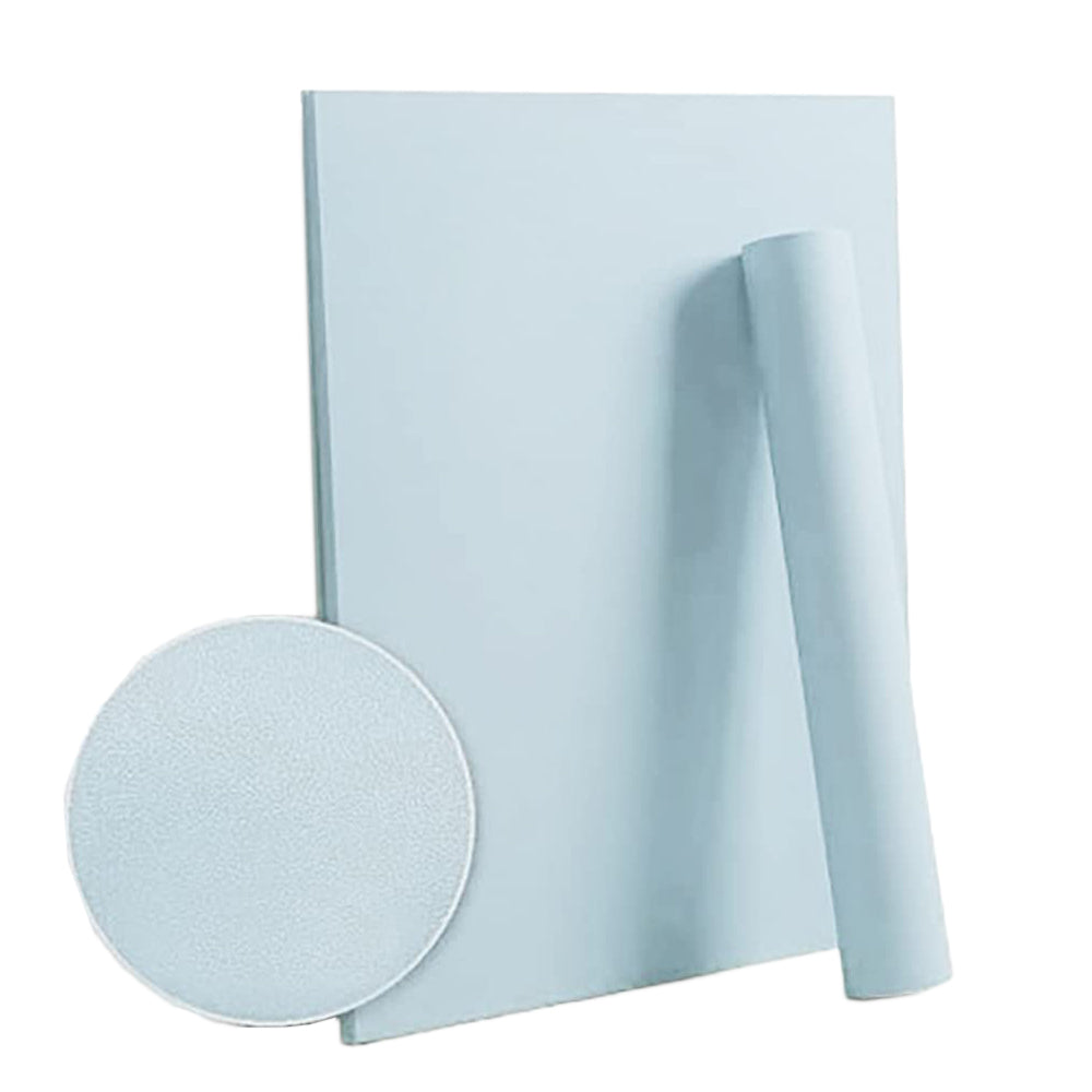 Self-Adhesive Solid Color Wallpaper Wall Sticker Home Decor -Blue