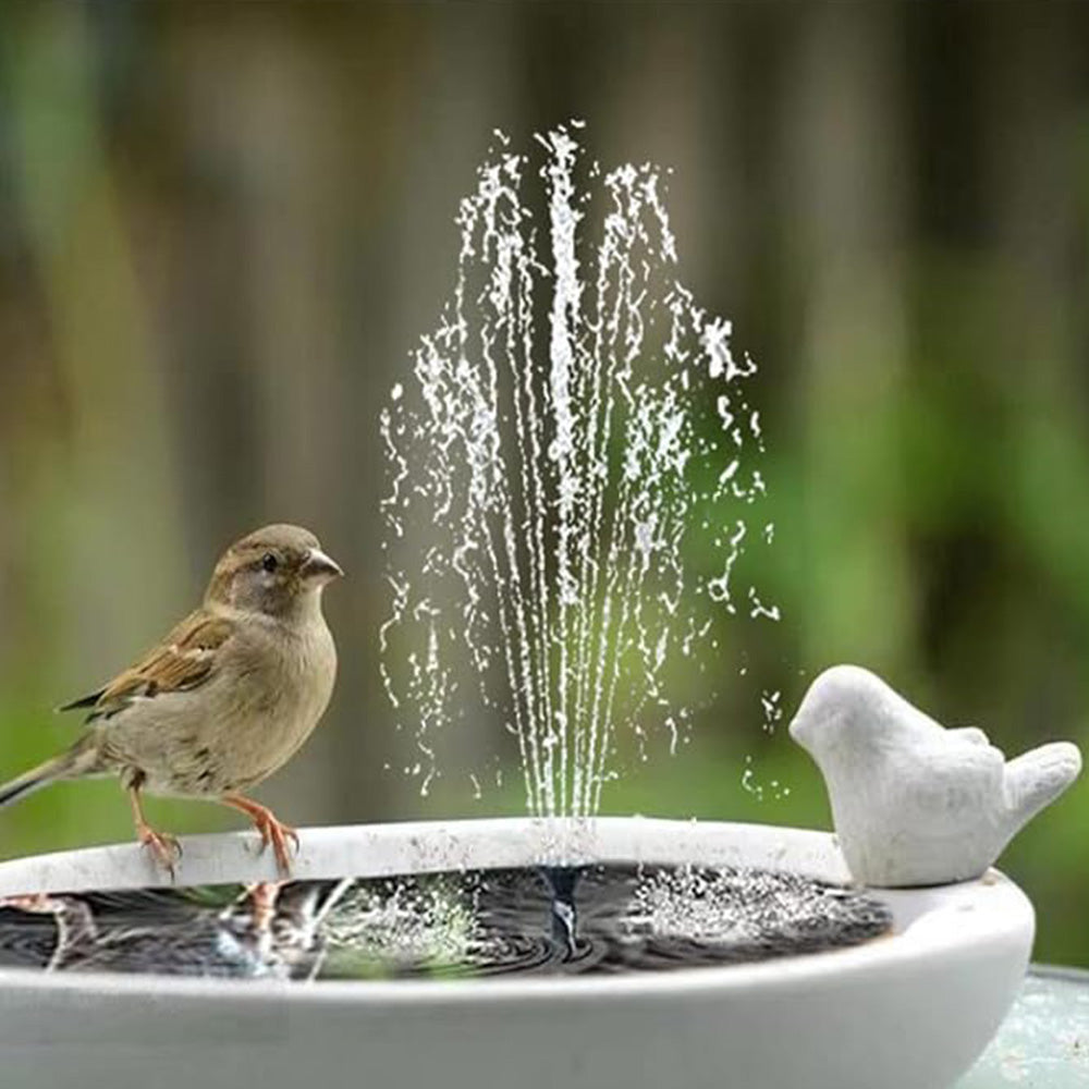 3-Tier Solar Bird Bath Fountain Waterfall Water Pump for Birdbath Garden Backyard Pond Pool Outdoor Decoration