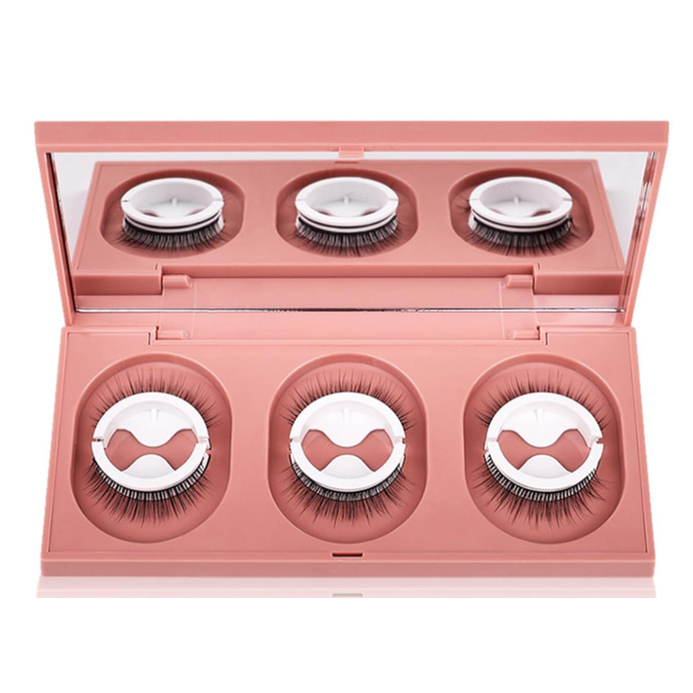 3 Pairs of Eyelashes Self-Adhesive Multiple Reversible Glue-Free Reusable Fake Eyelashes