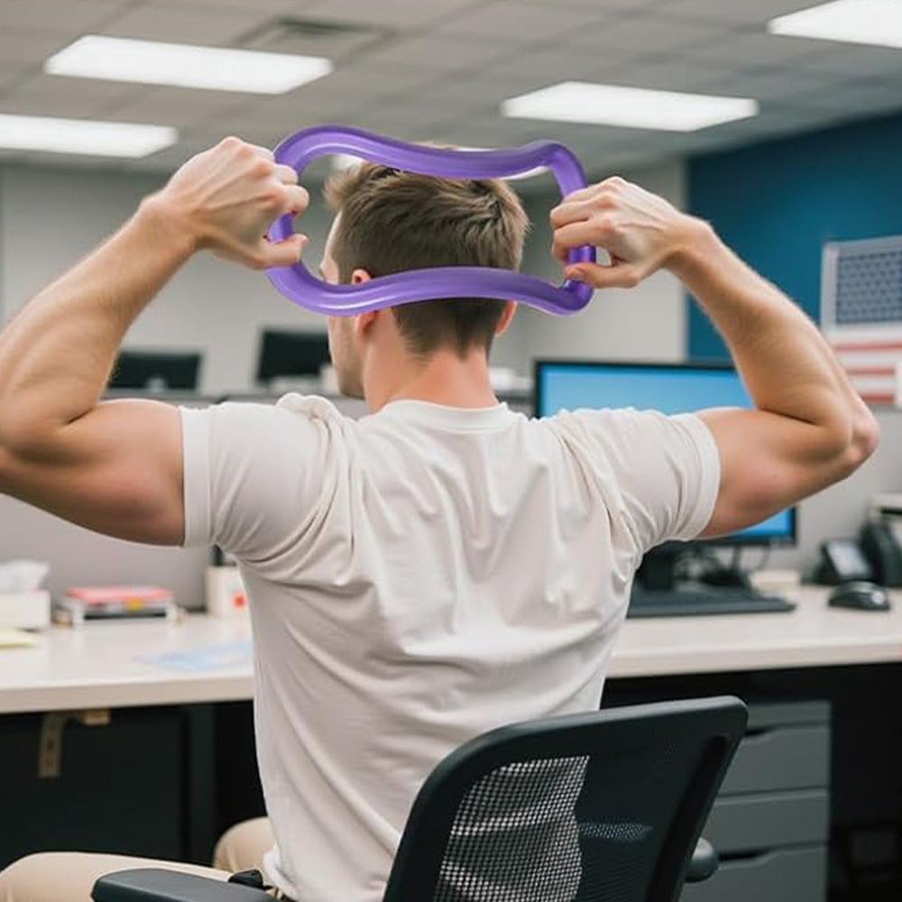 13PCS Home Pilates Essentials Kit ¨C Includes Yoga Ball Resistance Band and Pilates Ring Purple