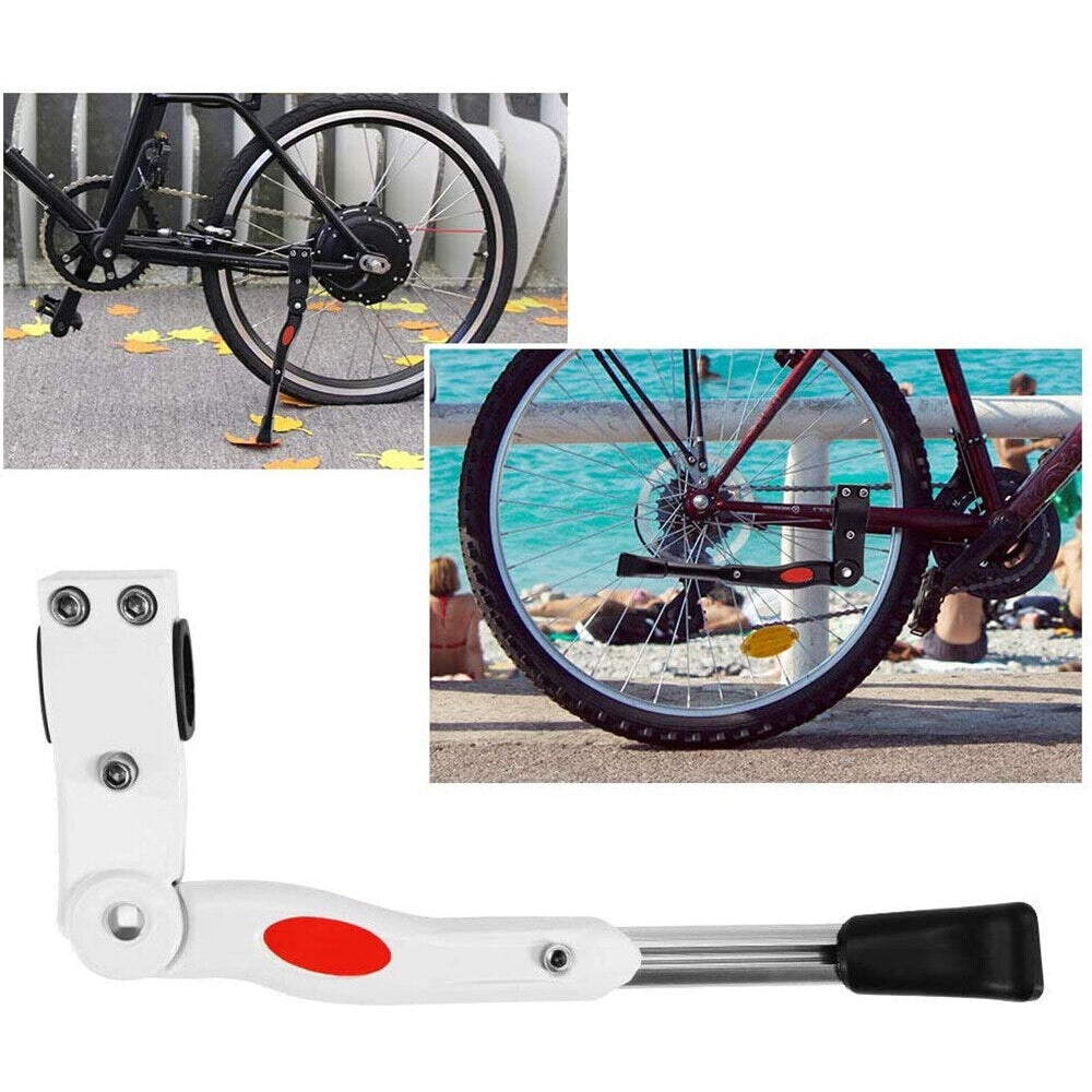 Bike Kickstand Bicycle Side Kick Stand for Mountain Bike White