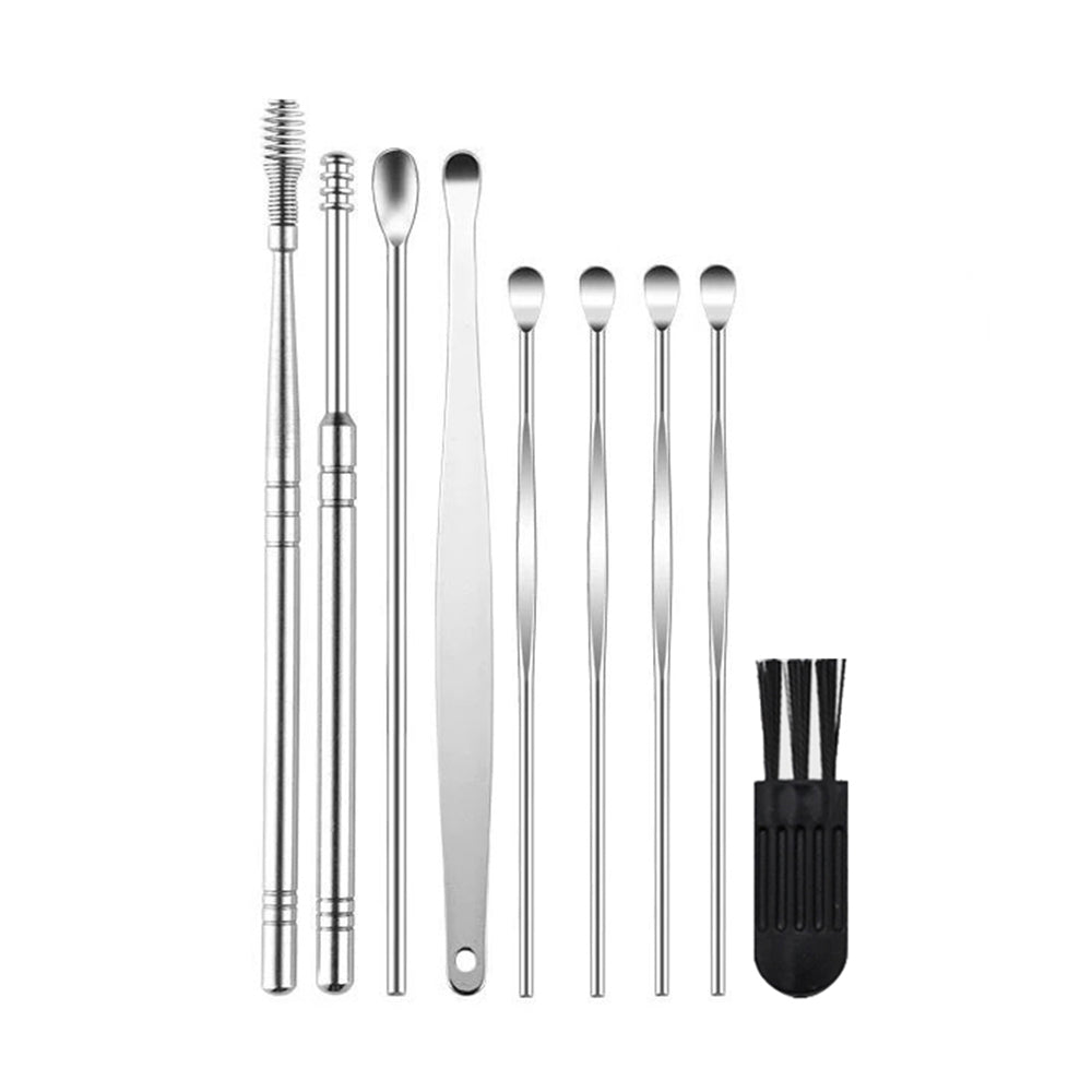 Visual WiFi Ear Wax Removal Kit Wireless Ear Cleaner with Camera Black