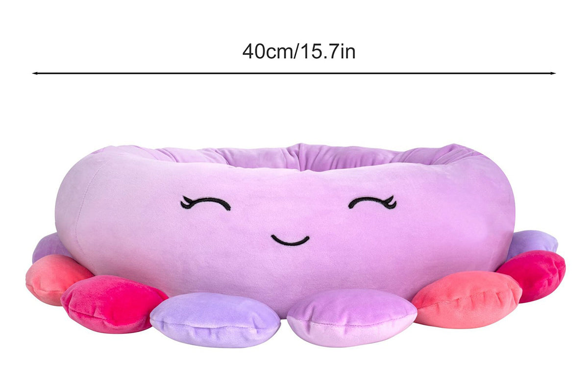 Cat and Dog Bed 40?cm Plush Winter Warm Pet Sleeping Beds-Purple