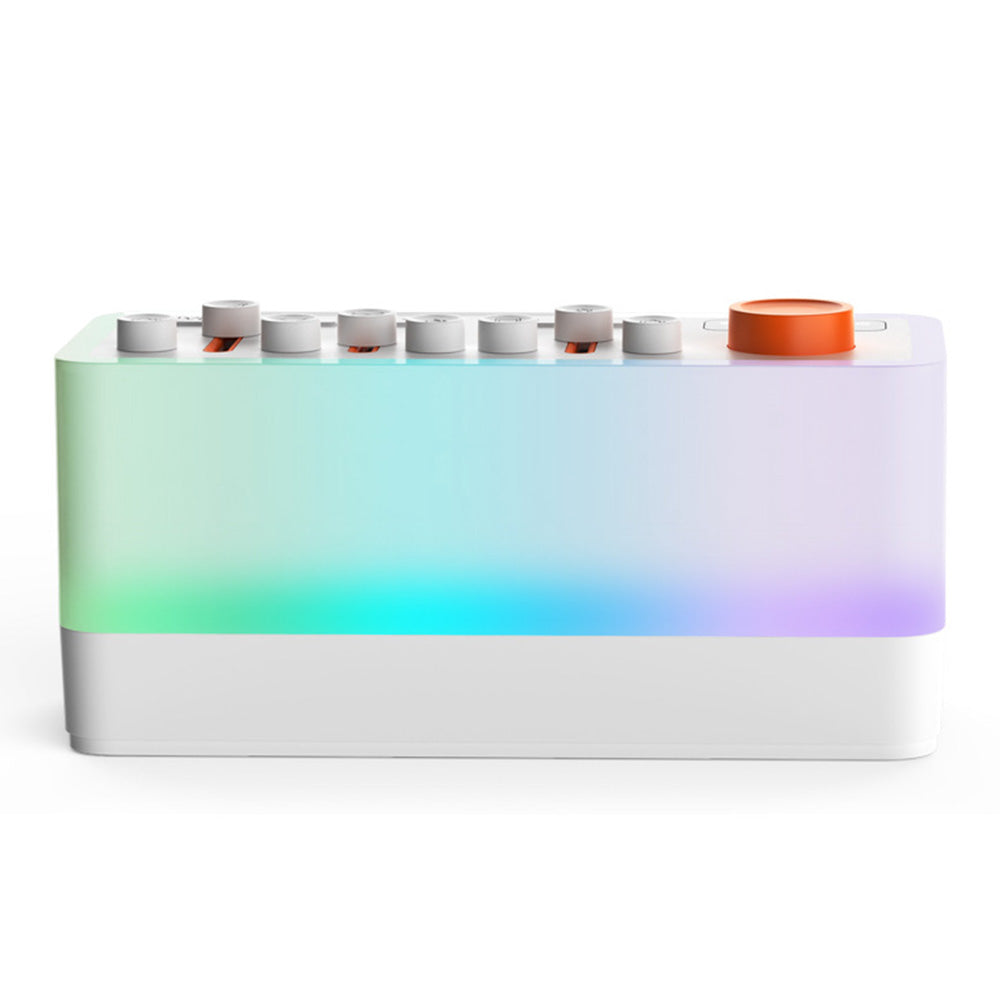 Bluetooth RGB White Noise Speaker DIY Sleep Sound Machine with 8 Nature Sounds and Timer