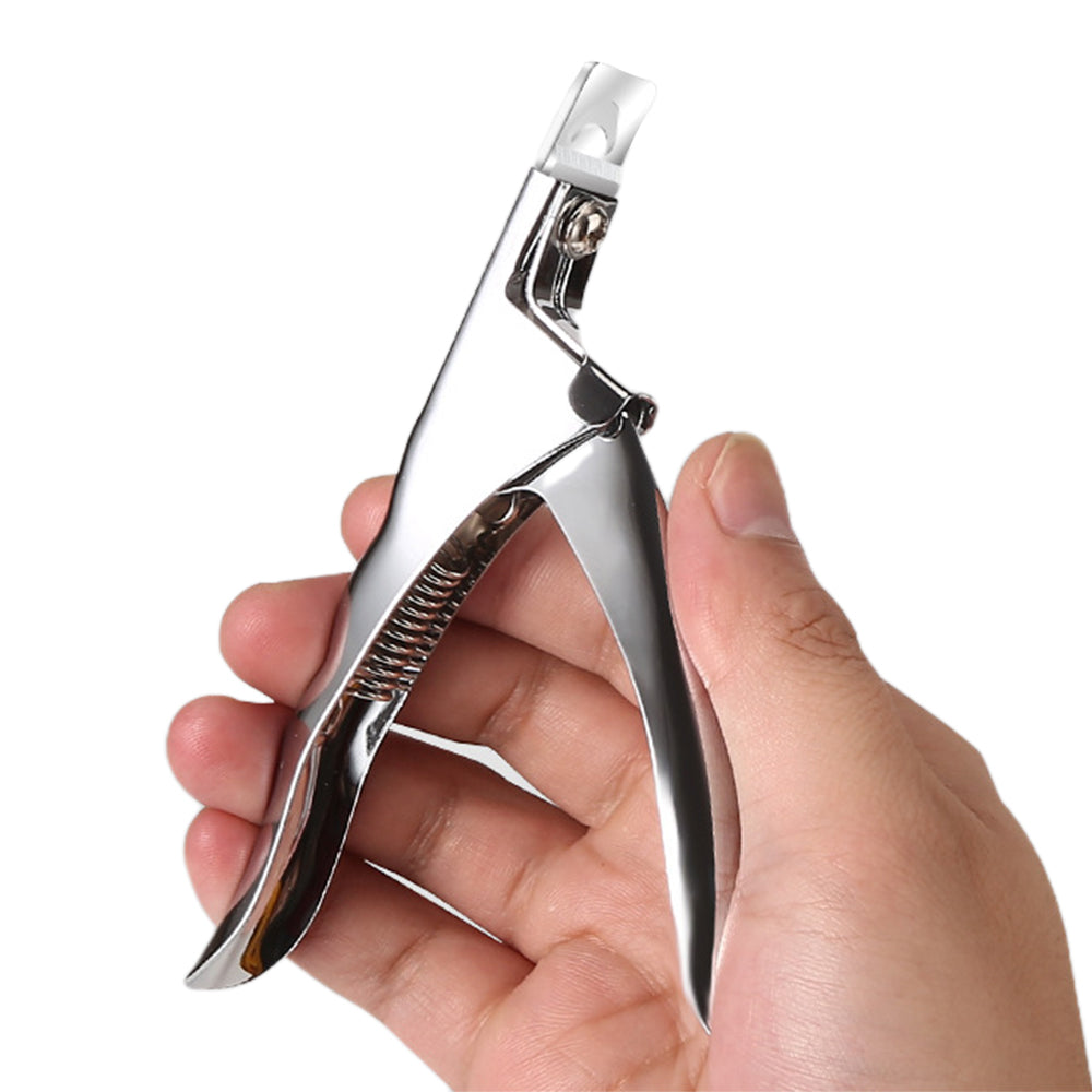 Nail Scissor False Nail Clipper Acrylic Nail Tips Cutter Manicure Tool Silver