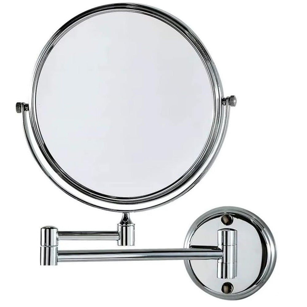 3X Magnifier Extendable Wall-Mounted Makeup Mirror Double-Sided Bathroom Mirror