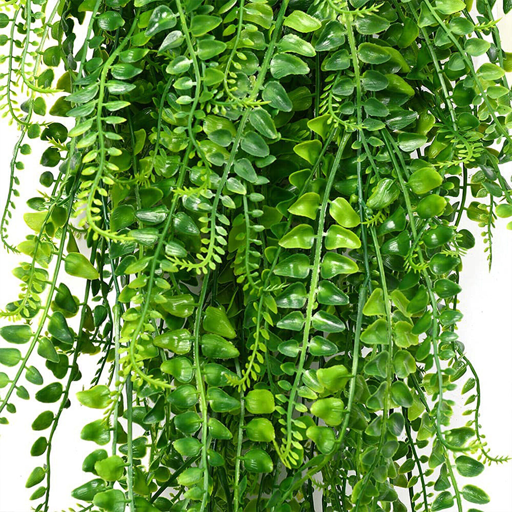2Pcs Artificial Ivy Vine Hanging Plants Faux Leaf Plants Fake Plants Garden Decor