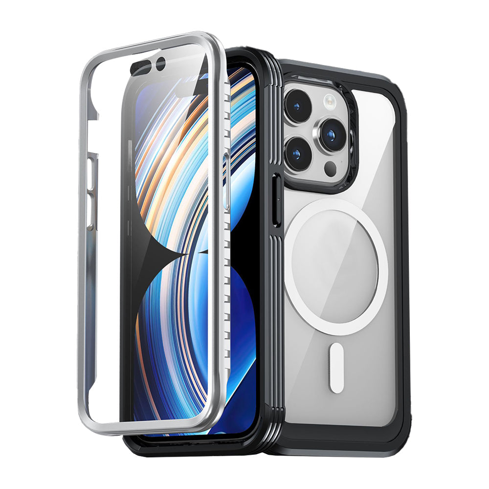 For iPhone 15 Series Full Proctective Case with Magnetic Charging Ring