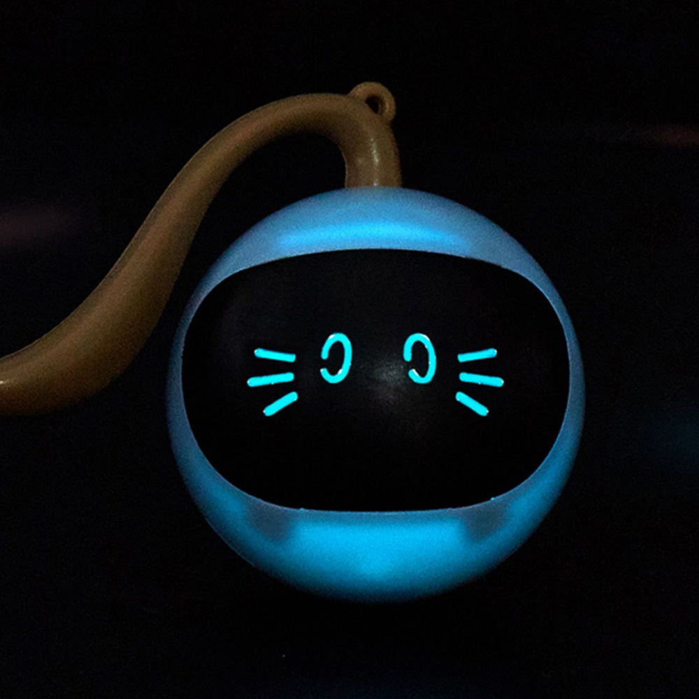 Electric Automatic Rolling Chase Ball Toy Interactive Cat Ball Toy Light Blue