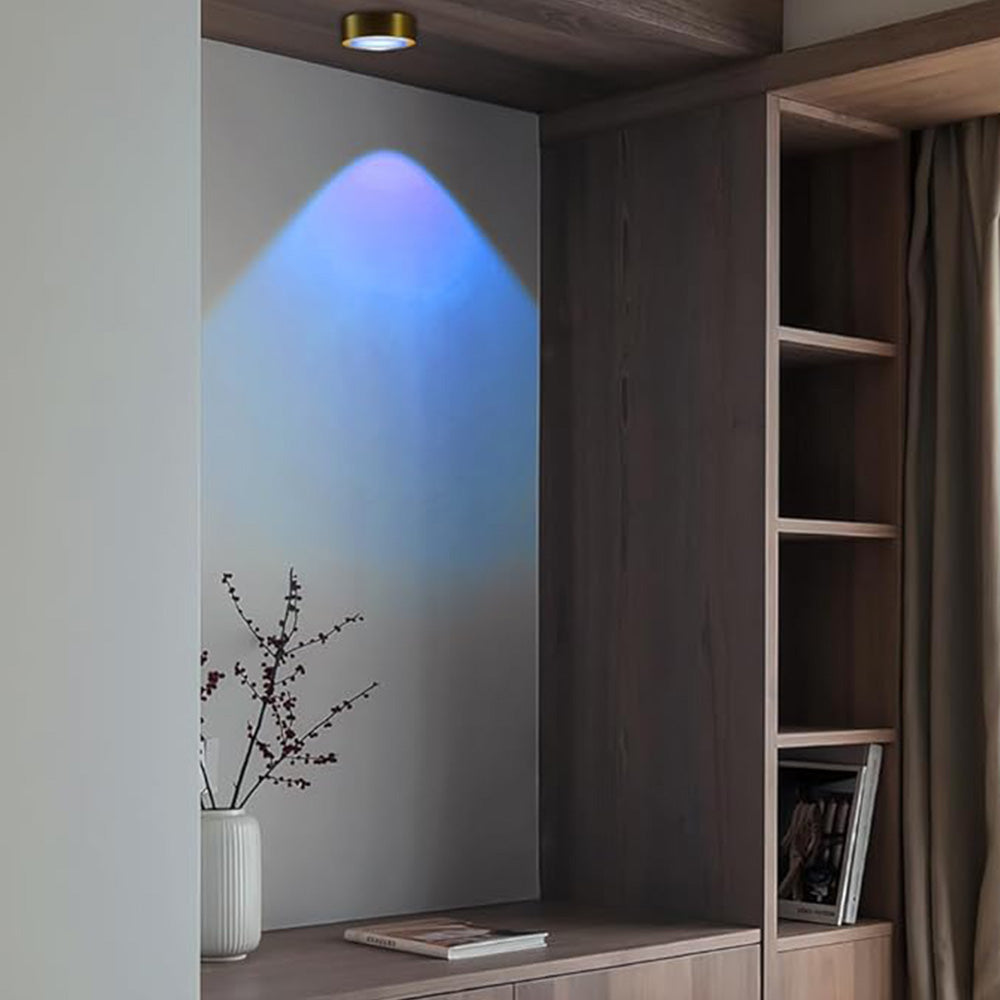 3Pcs Wireless RGB Picture Light Rechargeable LED Art Display Light for Picture Frame Paintings Gold