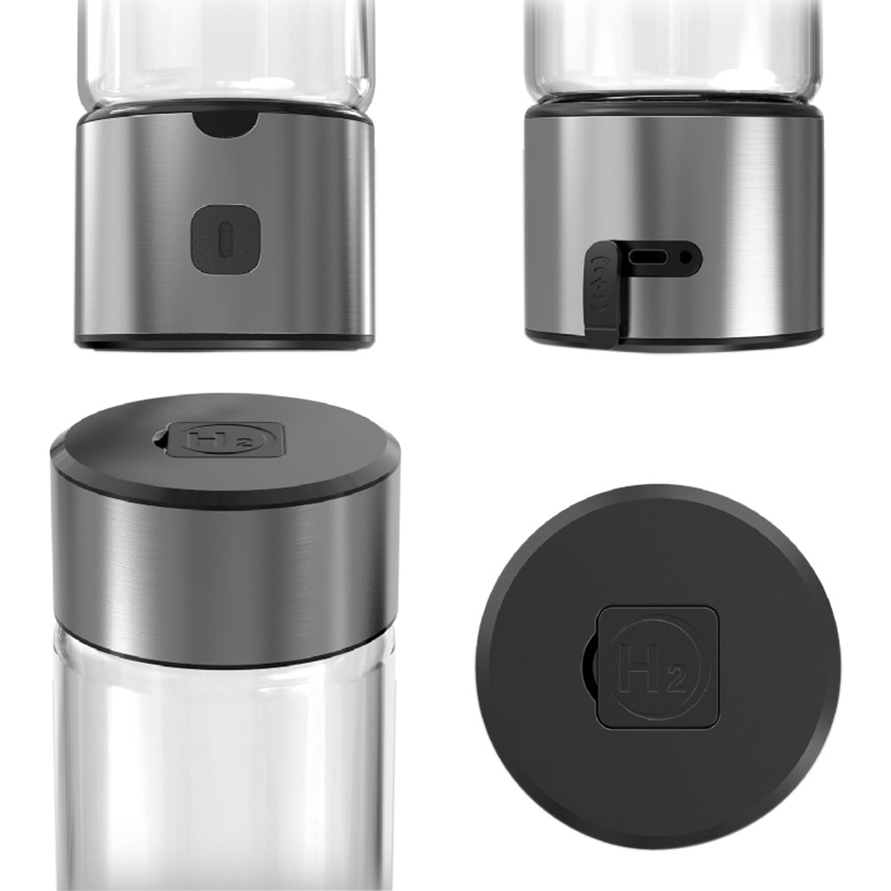 2-in-1 Hydrogen Water Generator 460ML Hydrogenated Water Bottle for Home Office Travel