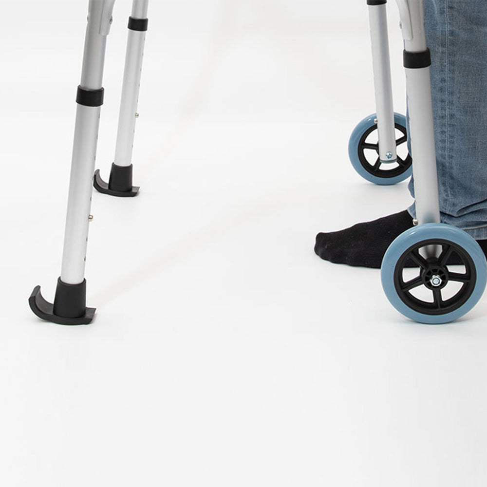 4Pcs Walker Ski Glides for Standard Walkers Anti-Friction TPR Universal Walker Accessories for Indoor Use Black