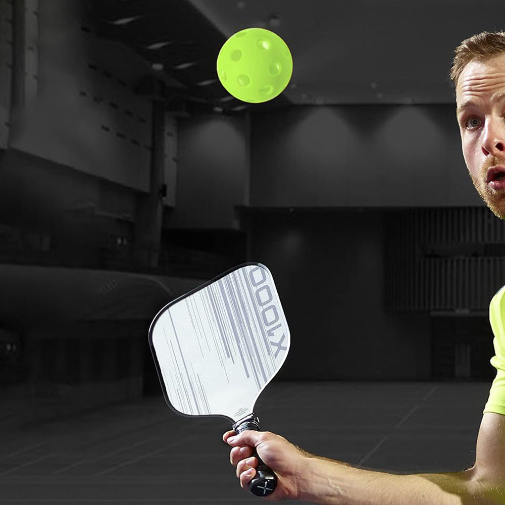 12Pcs Set 40-Hole Pickleball Balls High Bounce Outdoor Pickleball Set Green