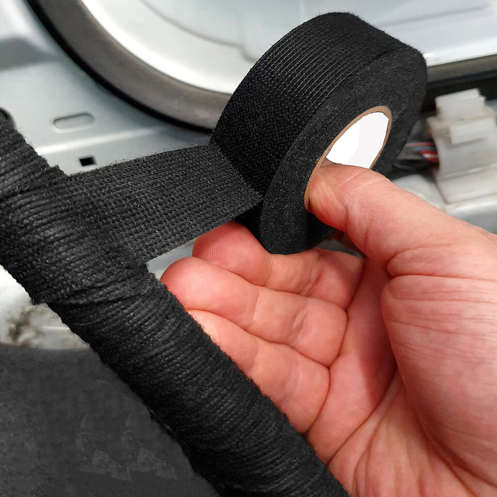 6 Rolls of Car Wiring Harness Tape Automobile Electrical Adhesive Fabric Wire Loom Cloth Noise Damping Heat Proof