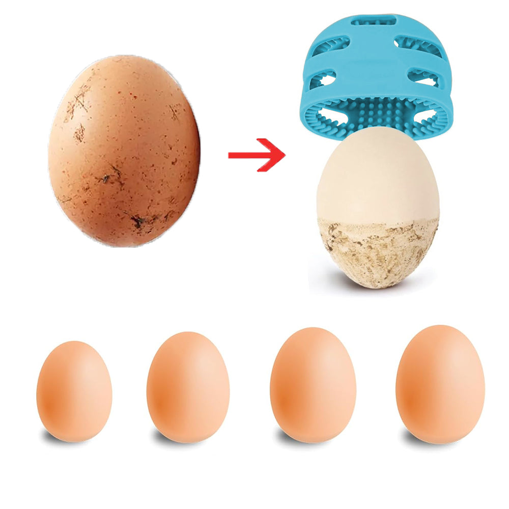 Set of 2Pcs Egg Cleaning Brush Fresh Egg Scrubber Reusable Egg Washing Tools Blue