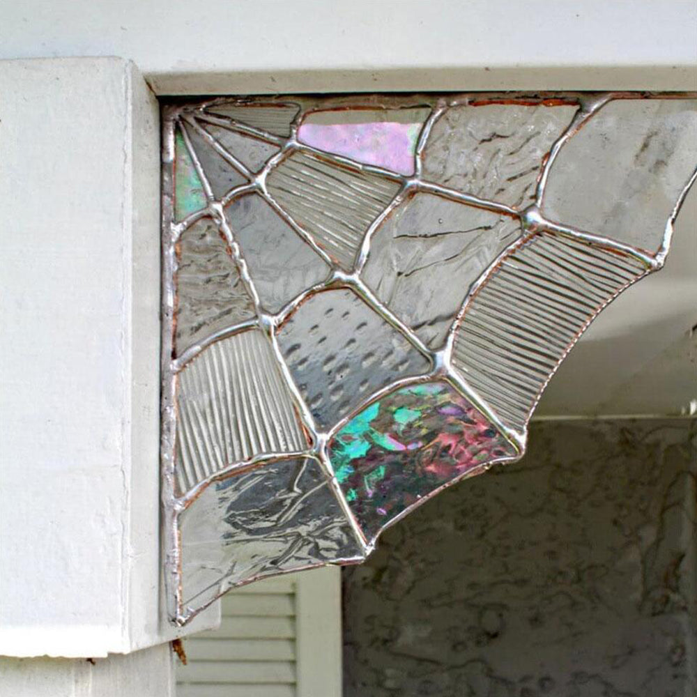 2Pcs Spiderweb Door Topper Halloween Door Corner Decoration