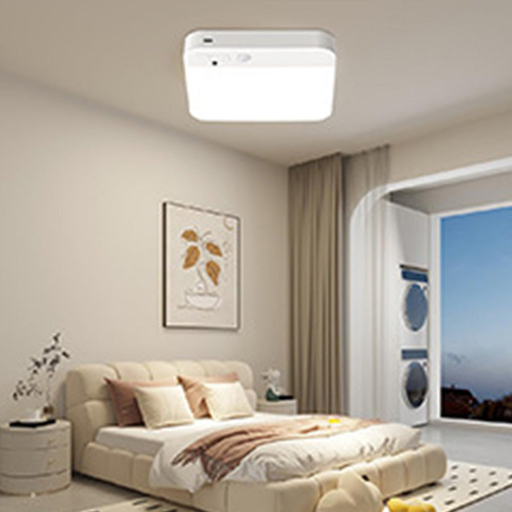 3-Mode Wireless Motion Sensor Ceiling Light Rechargeable LED Night Light for Bathroom Stairs Garage Hallway