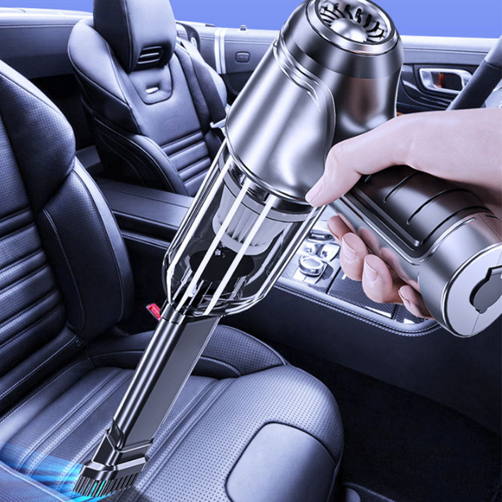 Cordless Handheld Vacuum Cleaner Home Car Dust Blower Dust Blower Mini Air Duster Grey