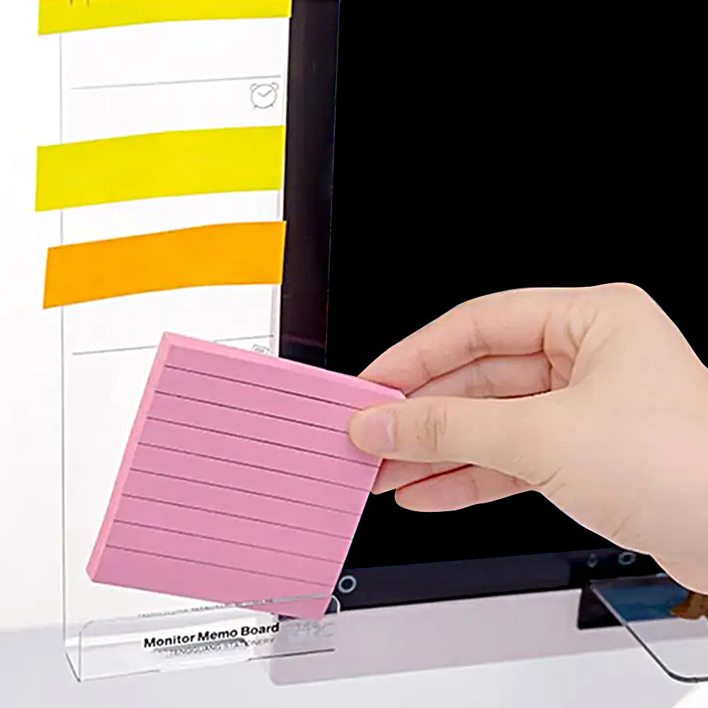 2Pcs Monitor Memo Board Multifunction Sticky Note Holder for Computer Screen
