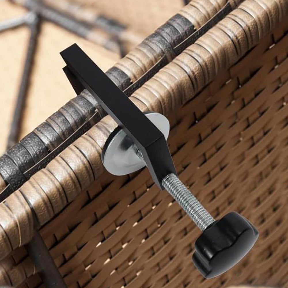 2Pcs Patio Furniture Clips Adjustable Sectional Couch Sofa Funiture Clamps Connector