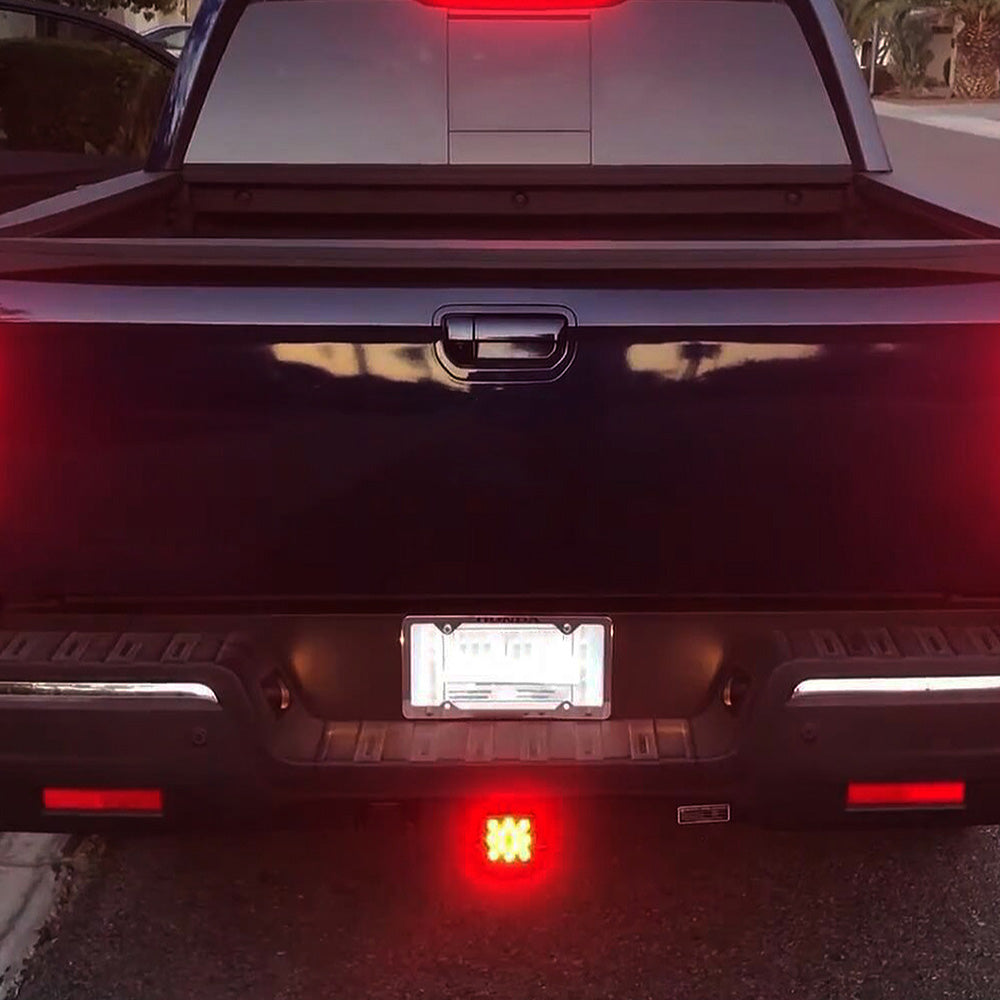 Car Tail Light 15 LED Red Square Brake Light Car Exterior Accessories for Towing Truck SUV RV