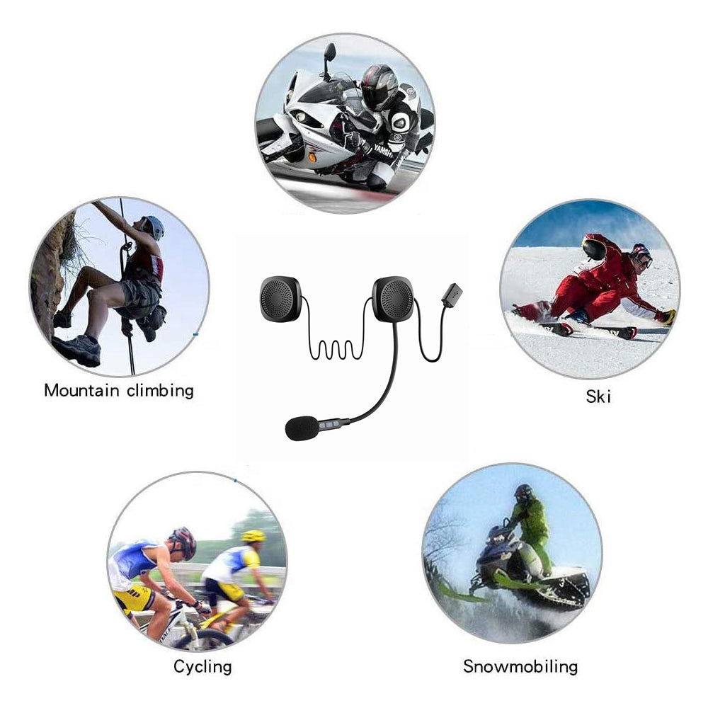 Motorcycle Helmet Bluetooth Headset Hands Free Speaker Motorcycle Sports Headset