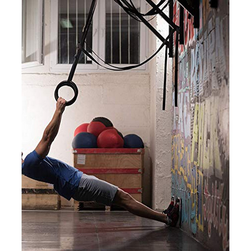 Fitness Gymnastics Rings with Straps for Total Body Conditioning at Home