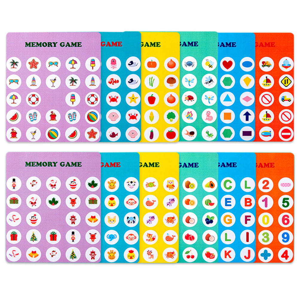 Matching Memory Game Set Travel Camping Board Game Toys for Families Friends