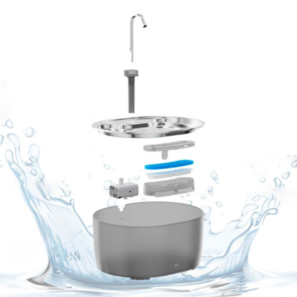 3.2L Pet Automatic Water Fountain Dog Cat Auto Water Dispenser
