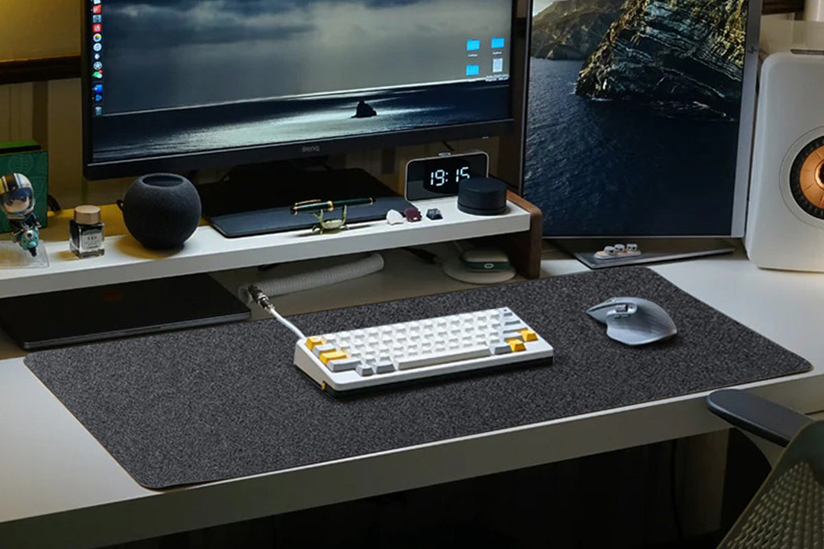 Large Felt Desk Mat Non Slip Keyboard and Mouse Pad Desk Protector for Computer Office Home