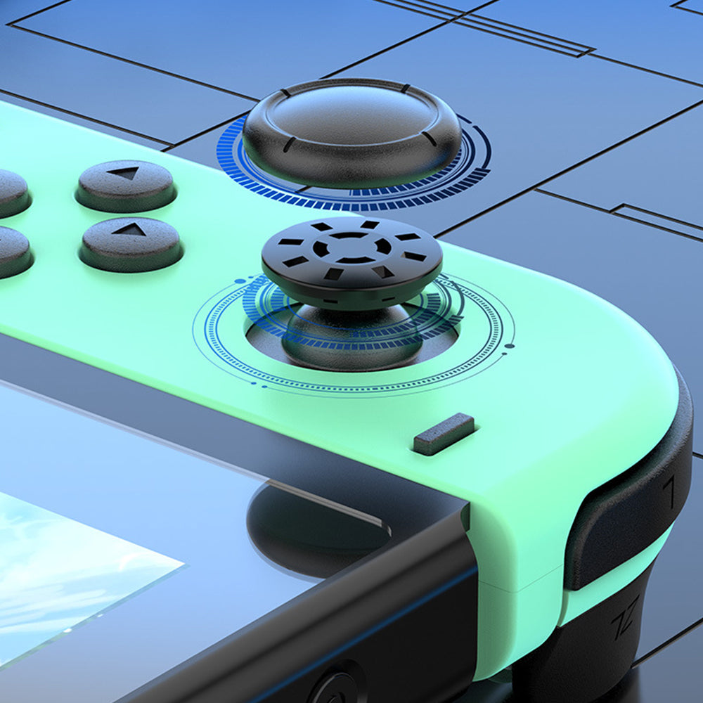 Wireless Bluetooth Left Right Controller with RGB Light for Switch/Switch Lite/Switch OLED Green and Blue