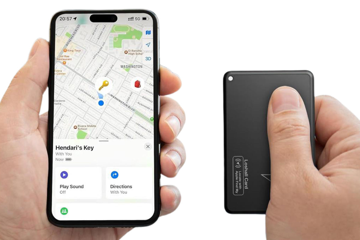 2Pcs Rechargeable Thin Wallet Tracker Card Works with Apple Find My App