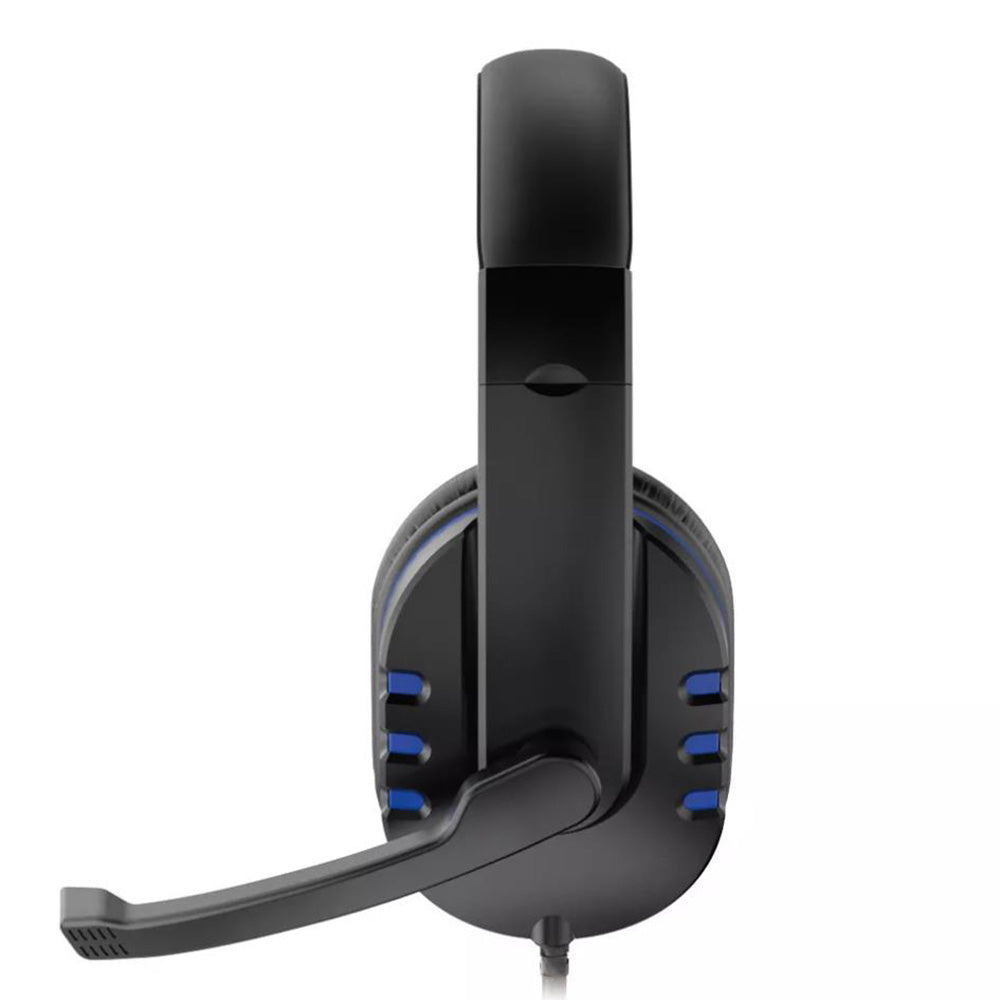Wired Gaming Headset Head-Worn Headphone with Microphone for PS4 PS5 XBOX SWITCH Blue