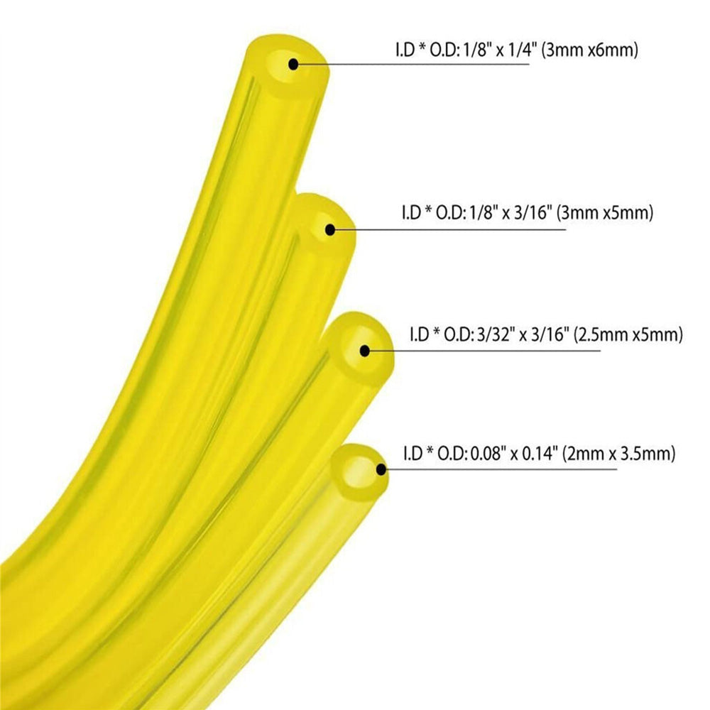 4Pcs Fuel Gas Pipe 1-Meter Transfer Hose for Petrol Trimmer Chainsaw Blower Brushcutter Strimmer