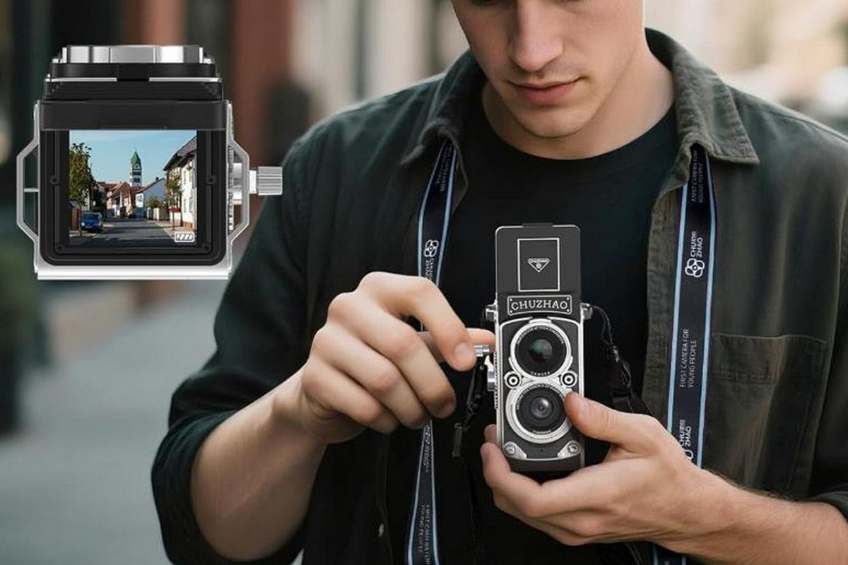 Mini Vintage Digital Camera with 16GB Card Retro Point and Shoot Pocket Camera
