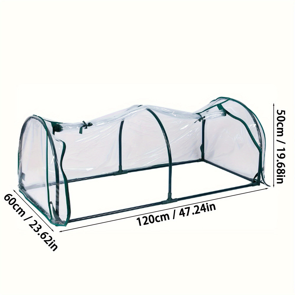 Clear Outdoor Plant Greenhouse Waterproof Garden Shed with Zippered Windows Style 2