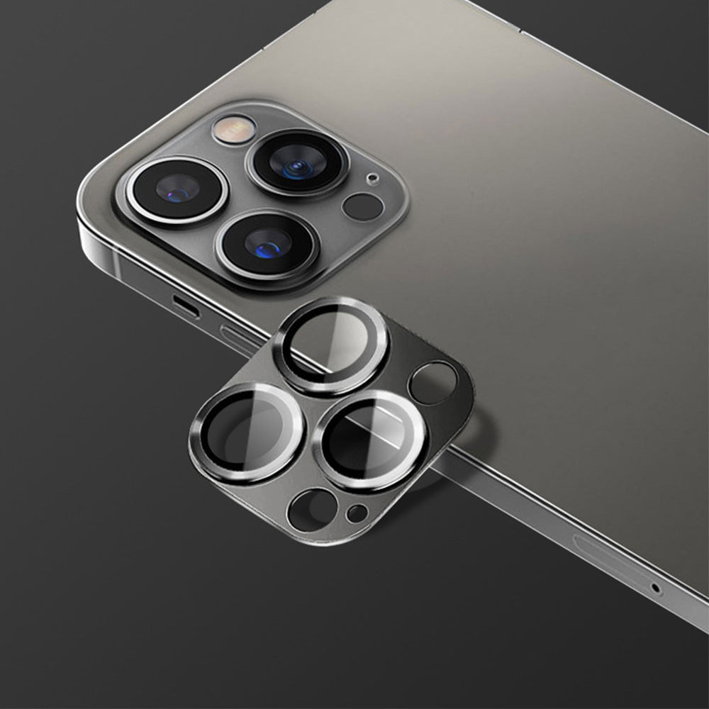 2Pcs Camera Lens Metal Glass Ring Protector for iPhone 16 Pro Max